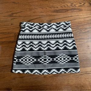 Topshop Geometric Print Skirt